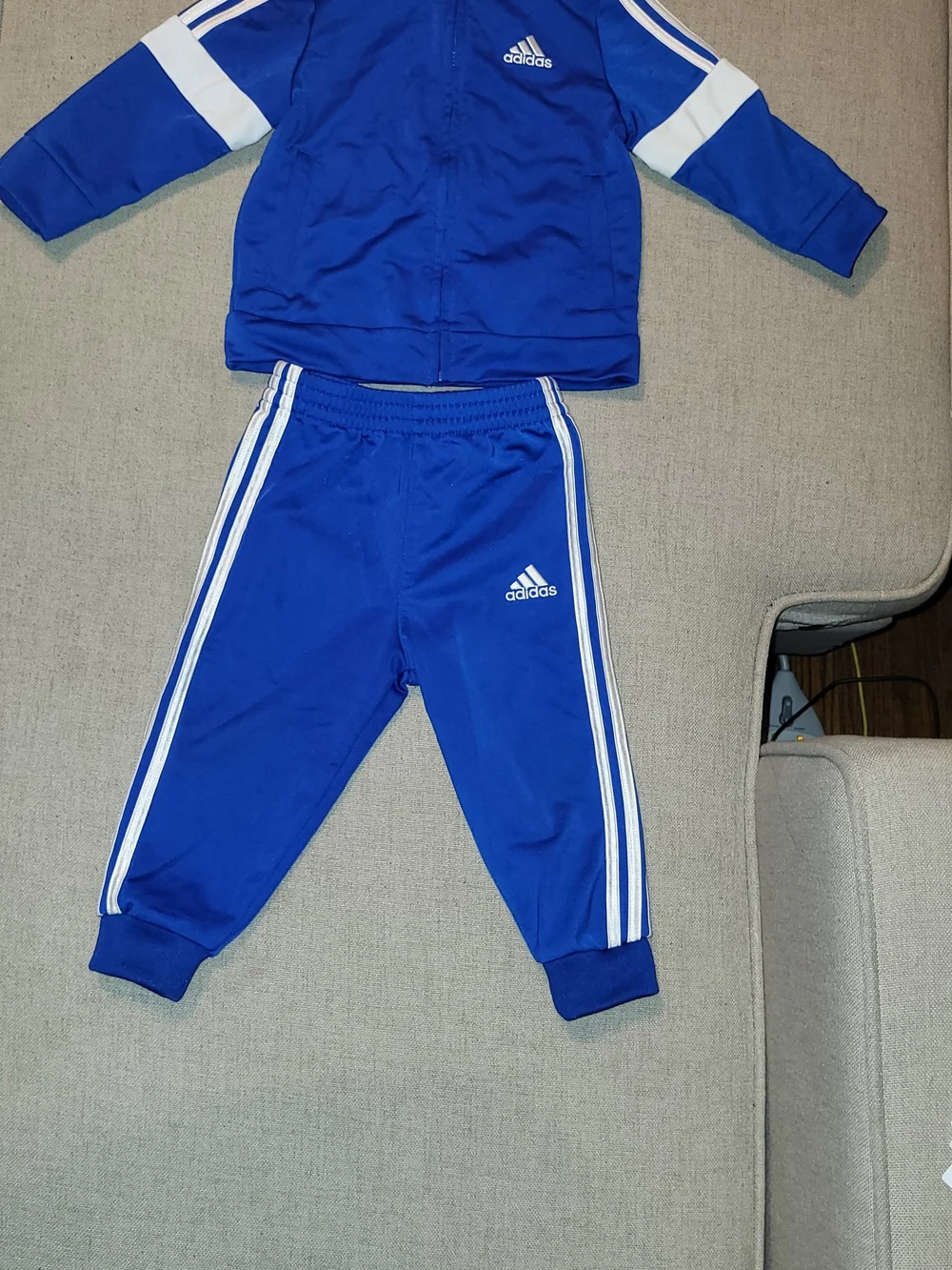 Adidas Kids Royal Blue Track Jacket & Pants Set